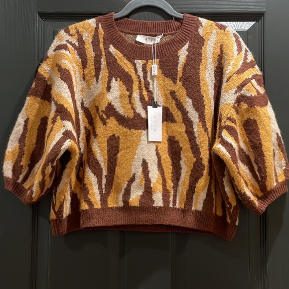 ASTR animal print sweater Oversized fit - Picture 4 of 6